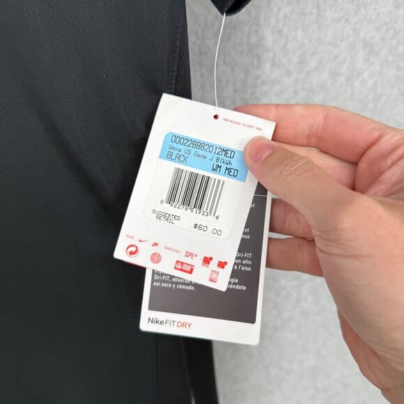 Nike Womens US Team Game Soccer Jersey Size M Black White Short Sleeve Plain NWD - Picture 7 of 15